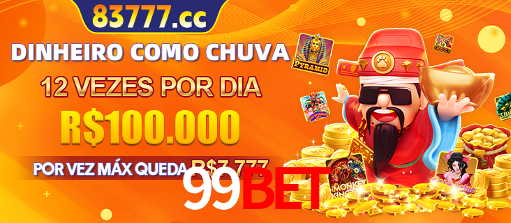 Banner do programa de recompensas Recomende para amigos do 99bet, detalhando os bônus por convidar amigos, com prêmios que chegam a R$288.888.